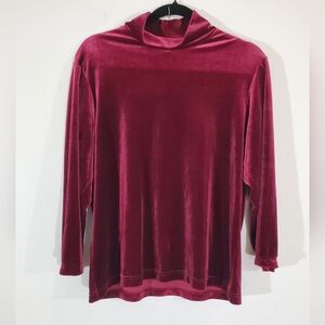 💚 5 For $25 Velvet Long Sleeve Top Size Large